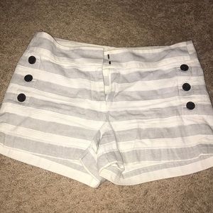 Cue large stripe blue and white shorts